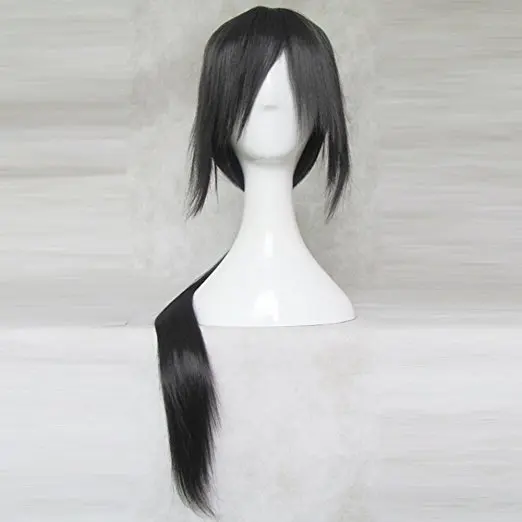IHYAMS парики 80 см Длинные Синтетические косплей парик Skunks Aph черный наруто APH Yao Uchiha костюм Итати парики