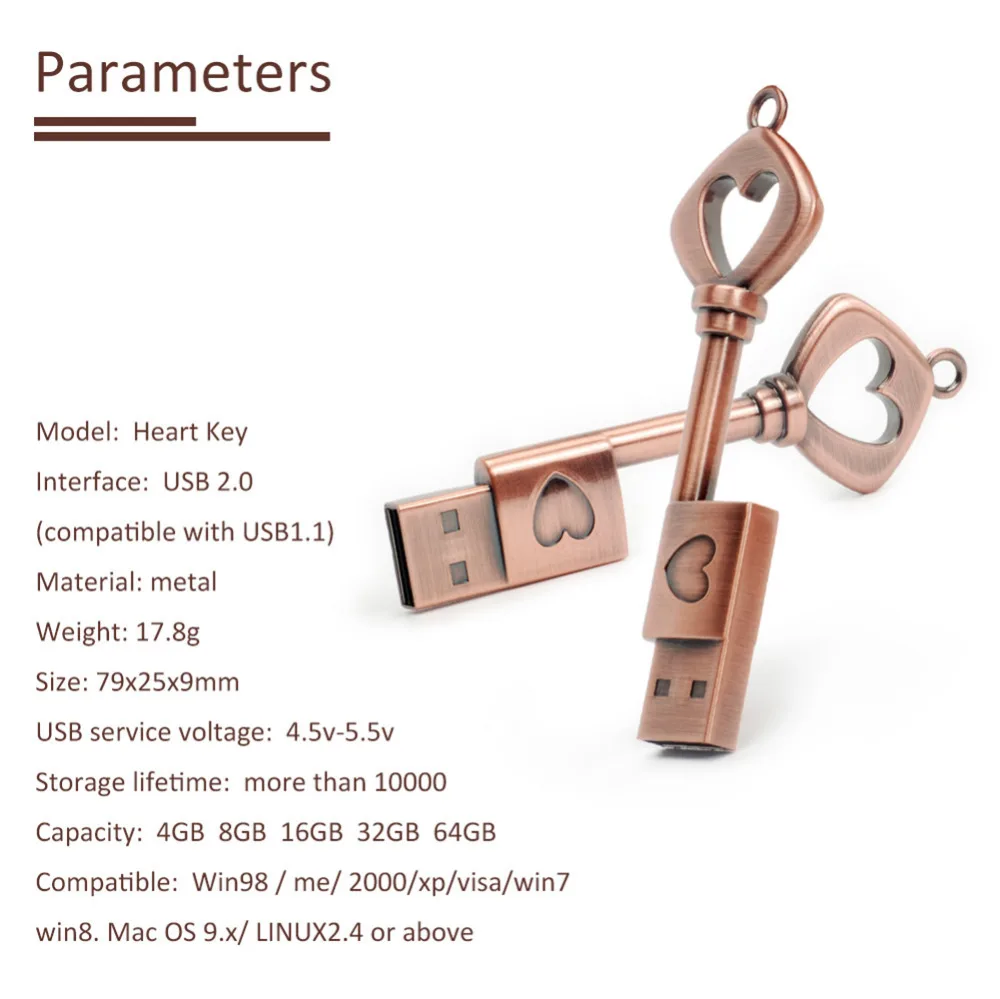 Usb флешка с ключом к любви u диск 4 ГБ 8 16 32 64 флеш карта menmory|card usb drive|card satausb card reader sim |