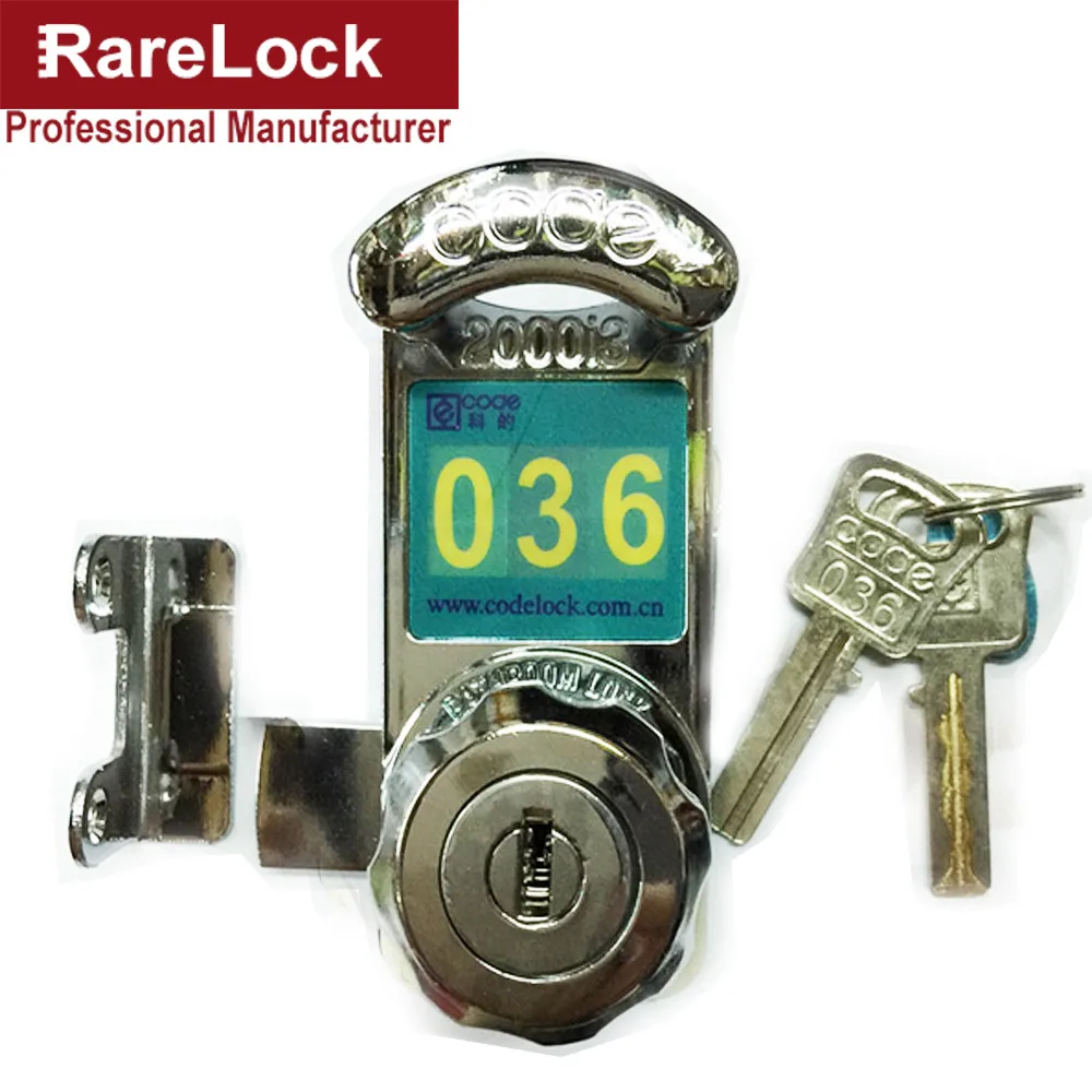 Rarelock Рождественские поставки цифра флажковый замок для шкафа для ящика двери шкафа женское платье шкафчик фурнитура для шкафа DIY h