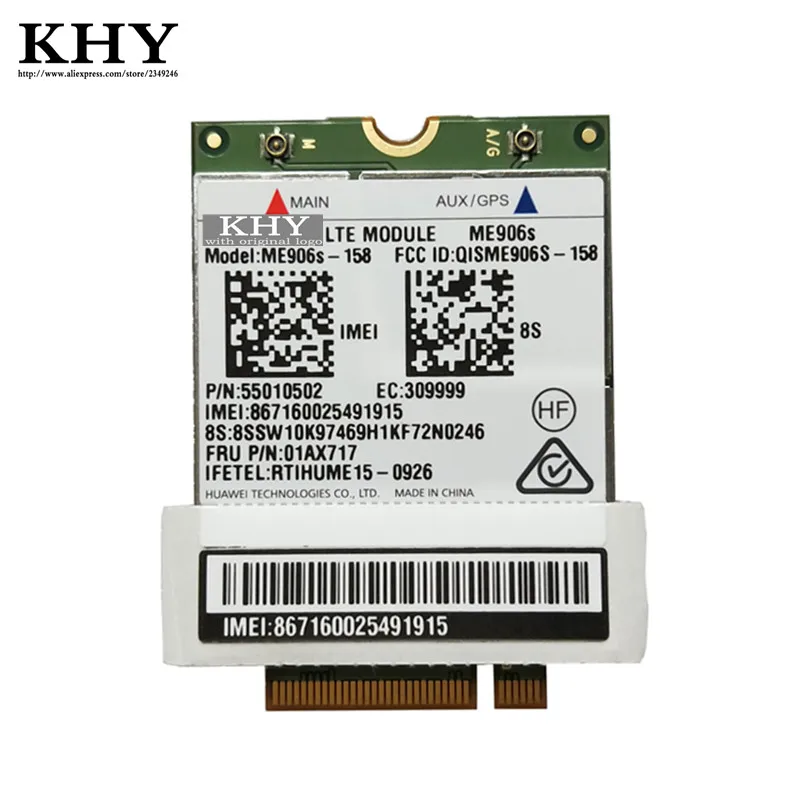 Оригинальная Беспроводная модель ME906S 158 M.2 NGFF для ThinkPad L460 L560 X260 T460 T460P T460S T560 P50S X1