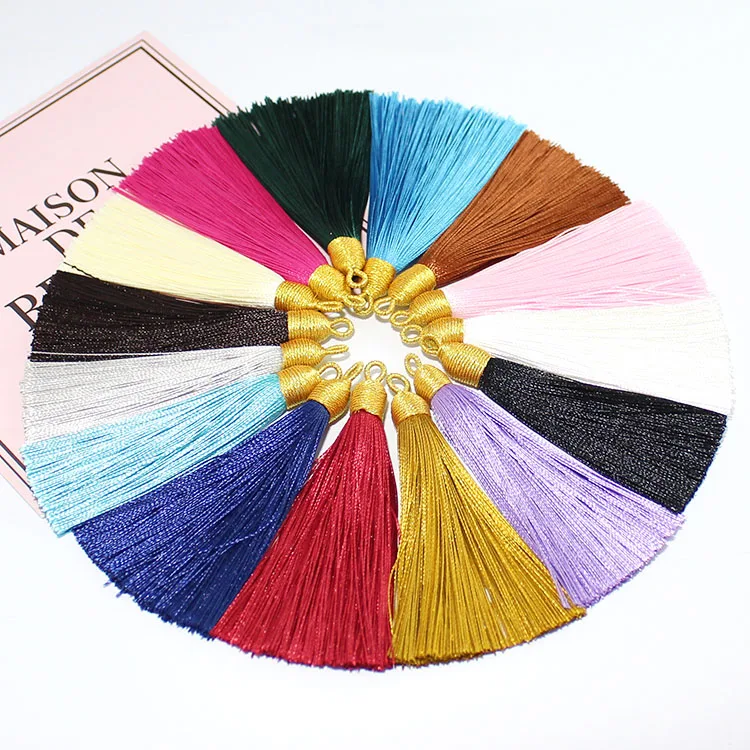 2 шт. 8 см шелковые кисточки ювелирные аксессуары ручная работа изделия подвески