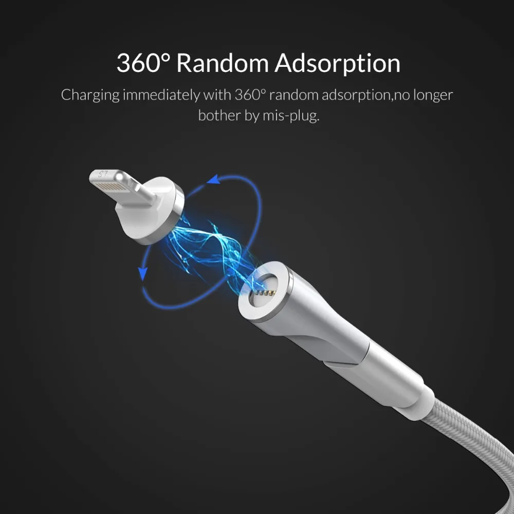 Магнитный адаптер ORICO Micro USB OTG адаптер для зарядки и синхронизации данных для iPhone/Android магнитный разъем type-c