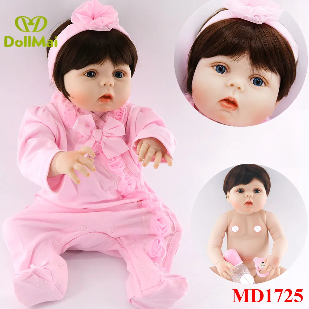 

Детские Силиконовые куклы Bebe Reborn girl, 23 дюйма, 57 см