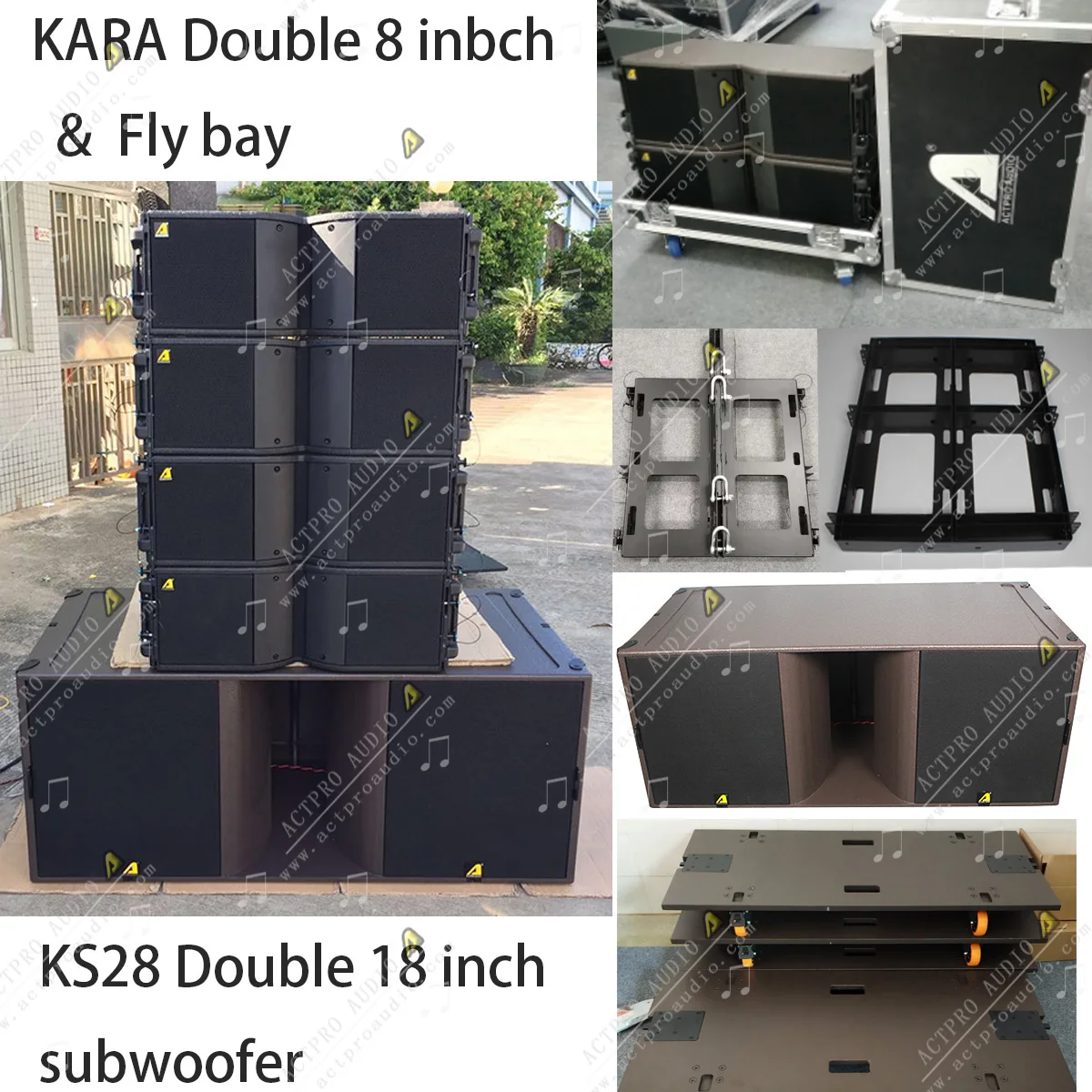 KR208 двойной 8 дюймов SB18 single18inch активный сабвуфер линейного массива звуковая