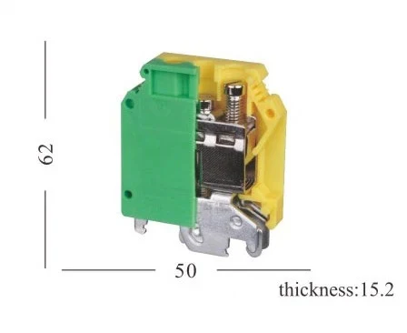 Клемма заземления для винтов с din рейкой клемма серия UK|block maker|block houseblock |
