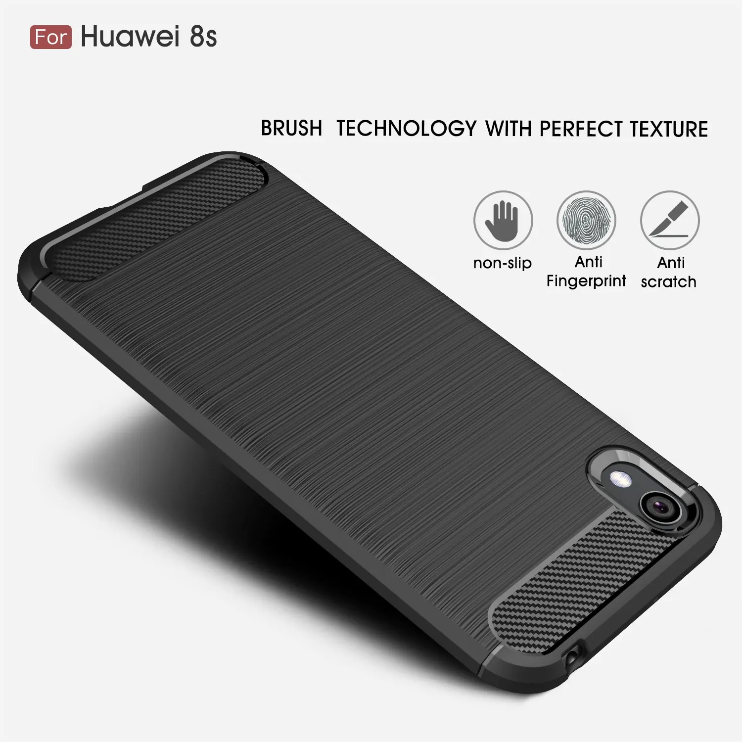 Силиконовые чехлы Guxinya для Huawei Y5 2019 чехол Honor 8S мягкий из углеродного волокна