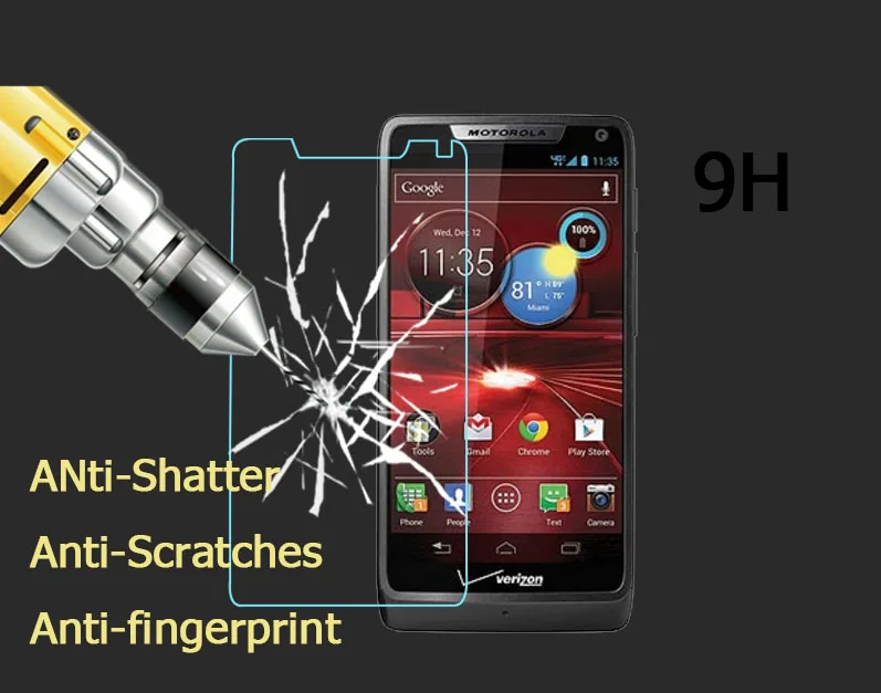 Горячая закаленная стеклянная пленка для Motola Moto Droid RAZR M XT907 XT910 Maxx XT912 Защитная