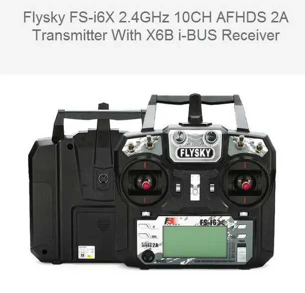 Flysky FS i6X I6X 2 4 GHz 10CH AFHDS 2A RC передатчик и iA6B / iA10B X6B /FS A8S IA6 приемник для самолета|flysky