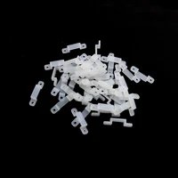 100pcslot 8mm 10mm 12mm led fixing silicone mounting clips for 220v 5050 2835 3014 led strip light connector
