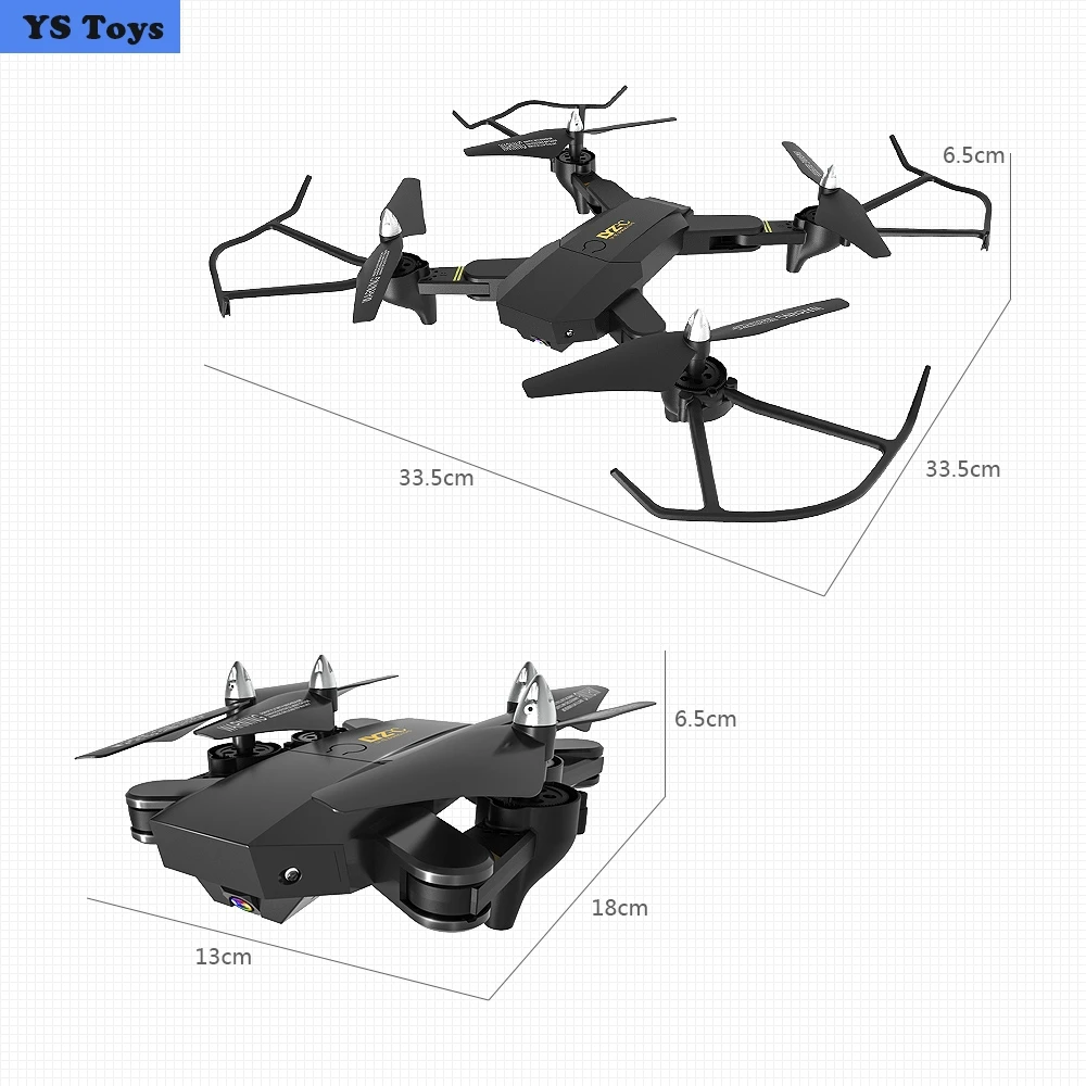 Складной Радиоуправляемый Дрон с 1080P Wi Fi FPV широкоугольная HD камера RC