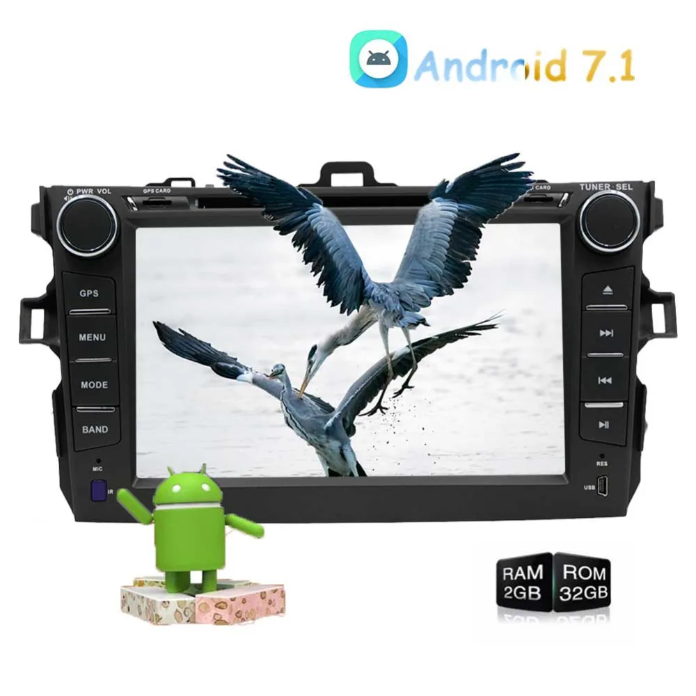 7 ''EinCar для Corolla EX Android 1 FM/AM Автомагнитола стерео 2Din gps навигация Bluetooth USB SD Mirrorlink