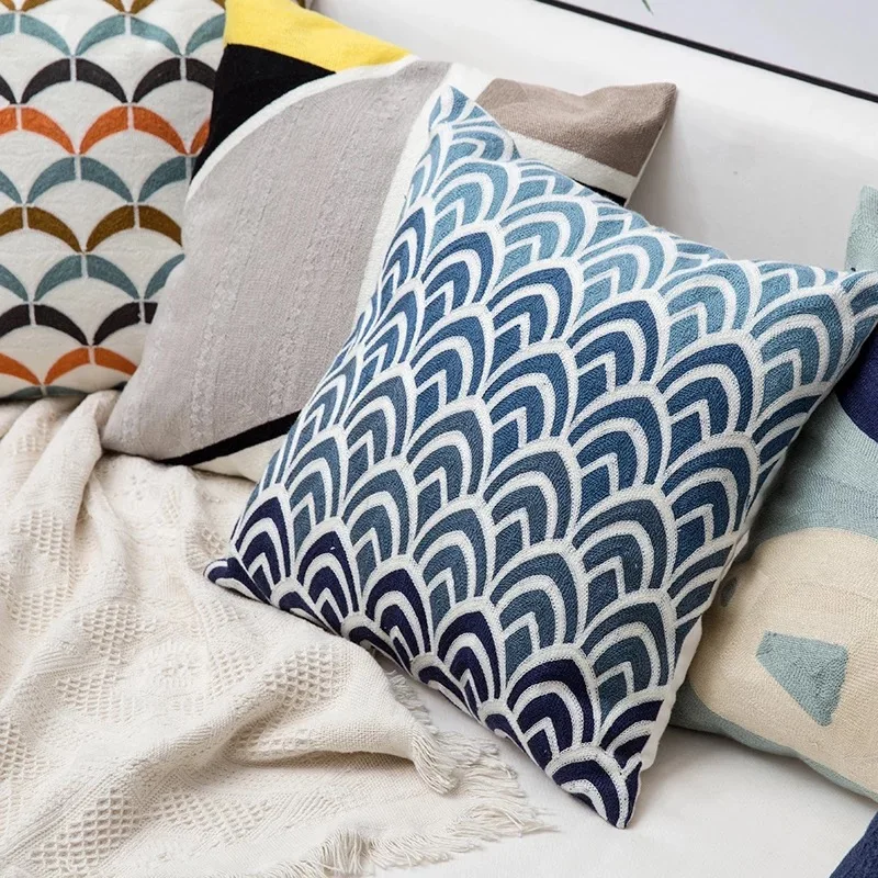 Наволочка для подушки с вышивкой наволочка в стиле бохо 100% хлопок свадебной