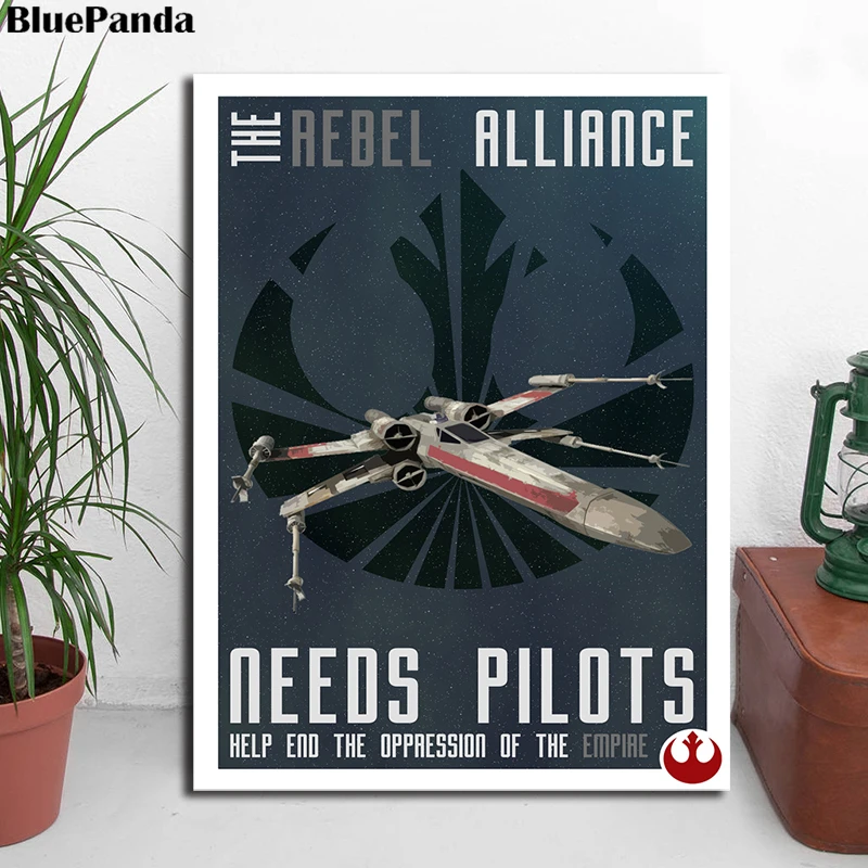 Star Wars propagation The rebel alliance need pilots постер Картина на холсте спальня настенная