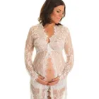 Кружевное модное сексуальное вечернее платье с длинным рукавом для беременных элегантное платье для беременных платье для фотографирования