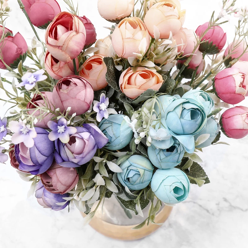 1 шт. искусственные бусины в форме цветов цветной букет украшение стола вечерние