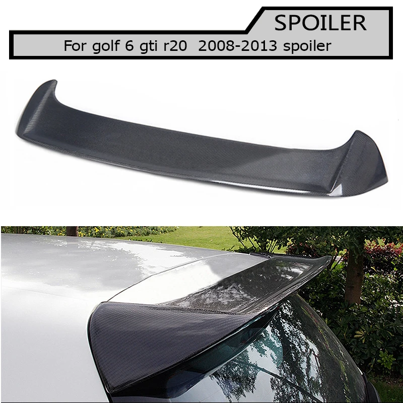 Карбоновый спойлер на крышу заднего багажника golf 6 MK6 для Volkswagen VW Golf gti r 2009 2013 O style