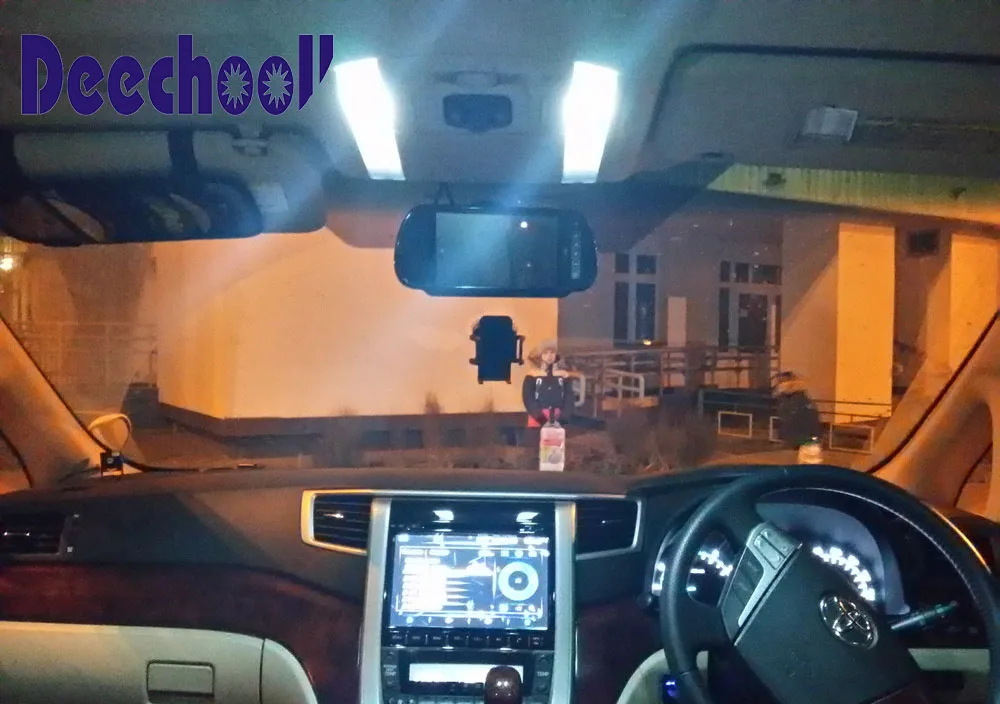 Deechooll 6 шт. Автомобильные светодиодные лампы для Toyota Alphard Vellfire 2009 2015 Canbus 3030 Авто