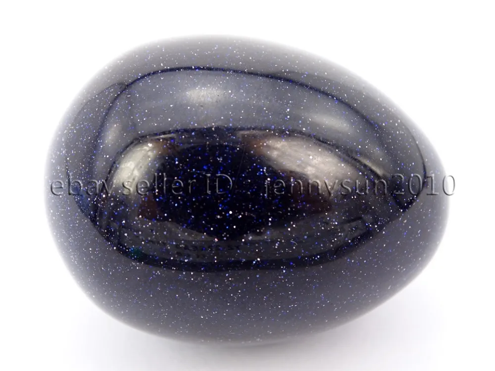 

Natural Collectible Dark Blue Gems Stone Egg Decor Statue Sphere Handball Health Massager 5Pcs/Pack