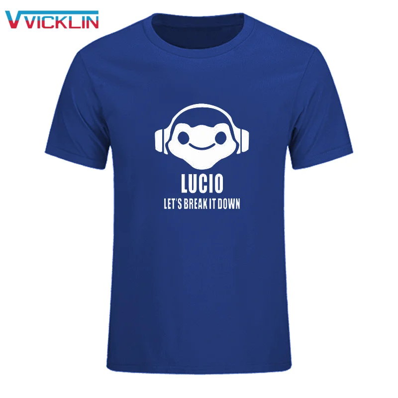Горячая игра смотреть над DJ LUCIO мастерство логотип priting Gane вентиляторы футболка