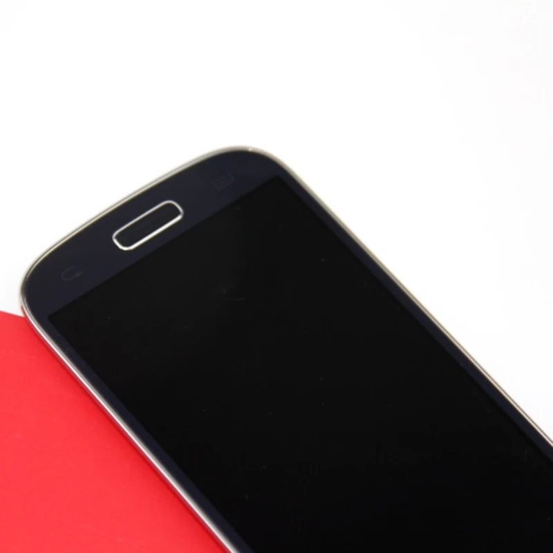 ЖК-дисплей с дигитайзером и сенсорным экраном в сборе совместим Samsung S4 mini рамкой