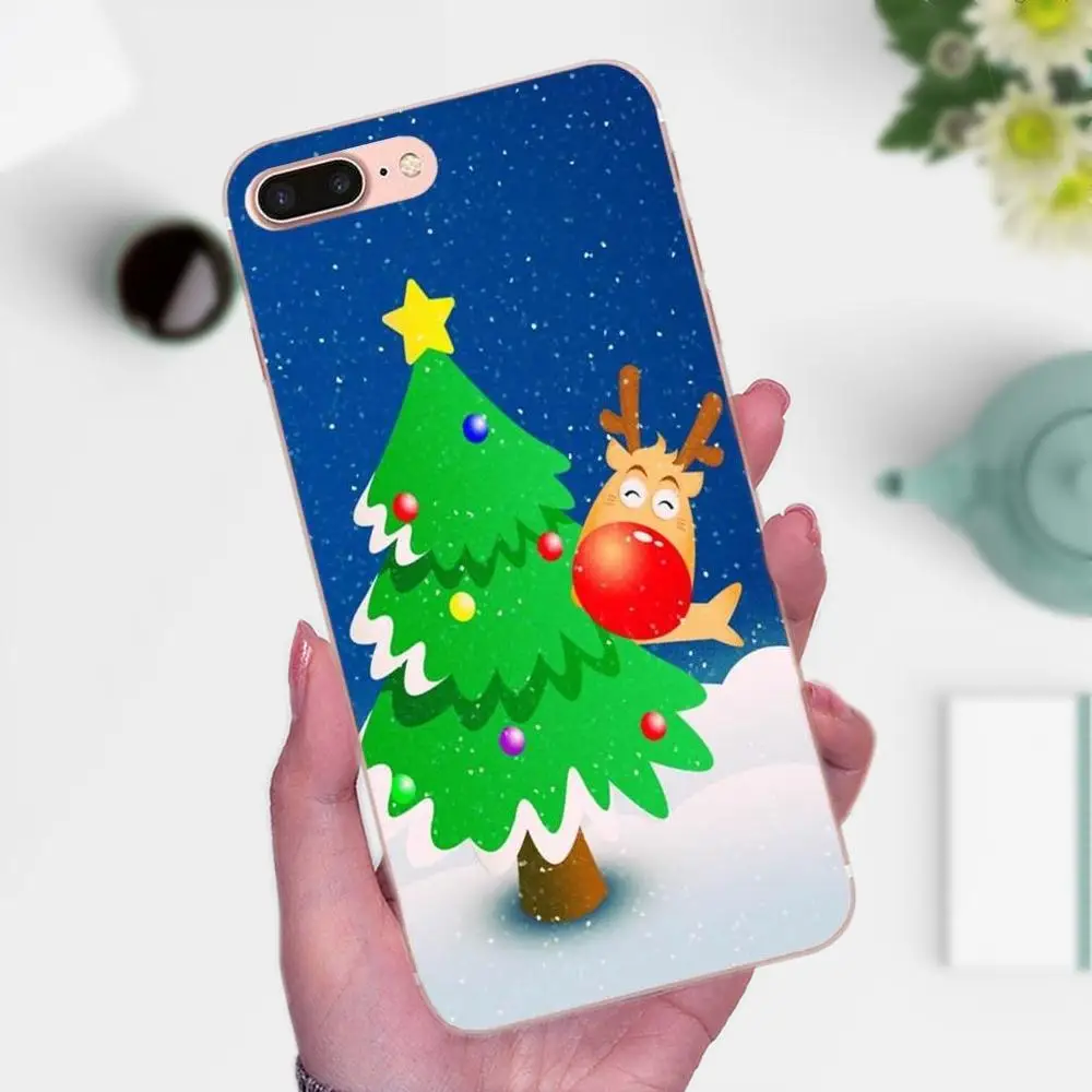Новый год Рождество мультфильм для Galaxy J1 J2 J3 J330 J4 J5 J6 J7 J730 J8 2015 2016 2017 2018 mini Pro чехол