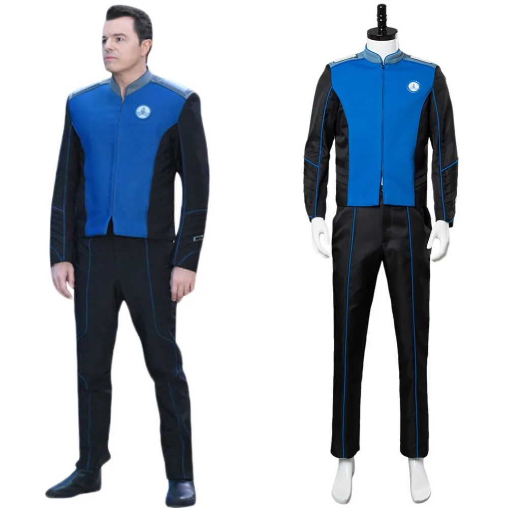 The Orville Ed Мерсер капитан для косплея костюм офицер звездного синий полные