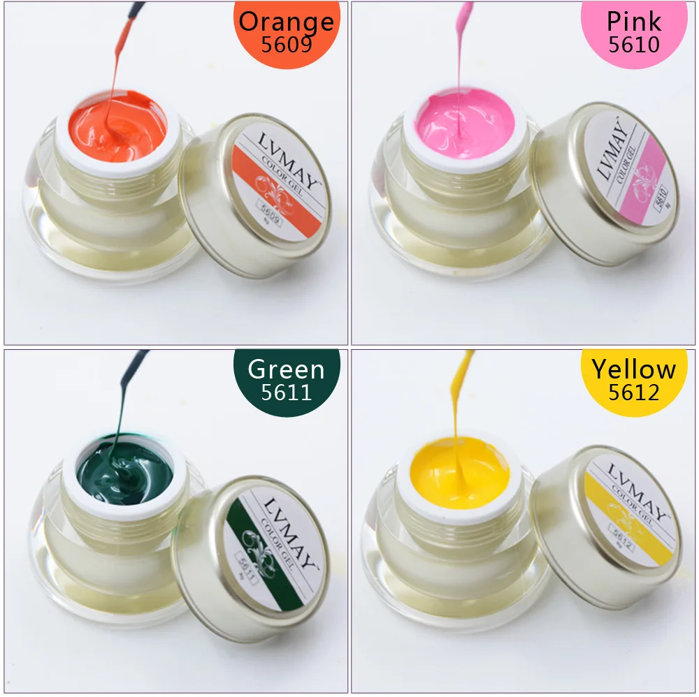 Гель краска для ногтей Lvmay 9 шт. супер баночка великолепные чернила гелевого