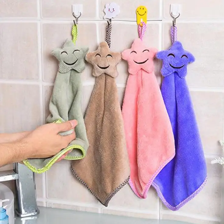 Hoomall 1 шт. мультяшная кухня ванная комната милая мягкая впитывающая ткань Улыбка