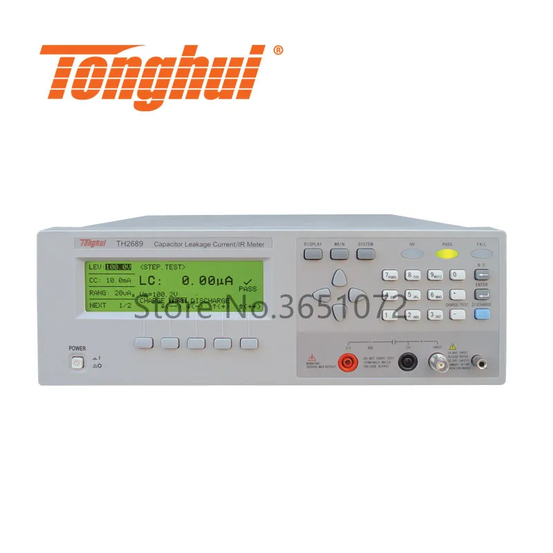 TH2689 800V Vlotage выходной ток утечки ИК измеритель LC: 0-20.00mA; ИК: 0,01 kohm-99.99G Ом, максимальный зарядный ток 500мА