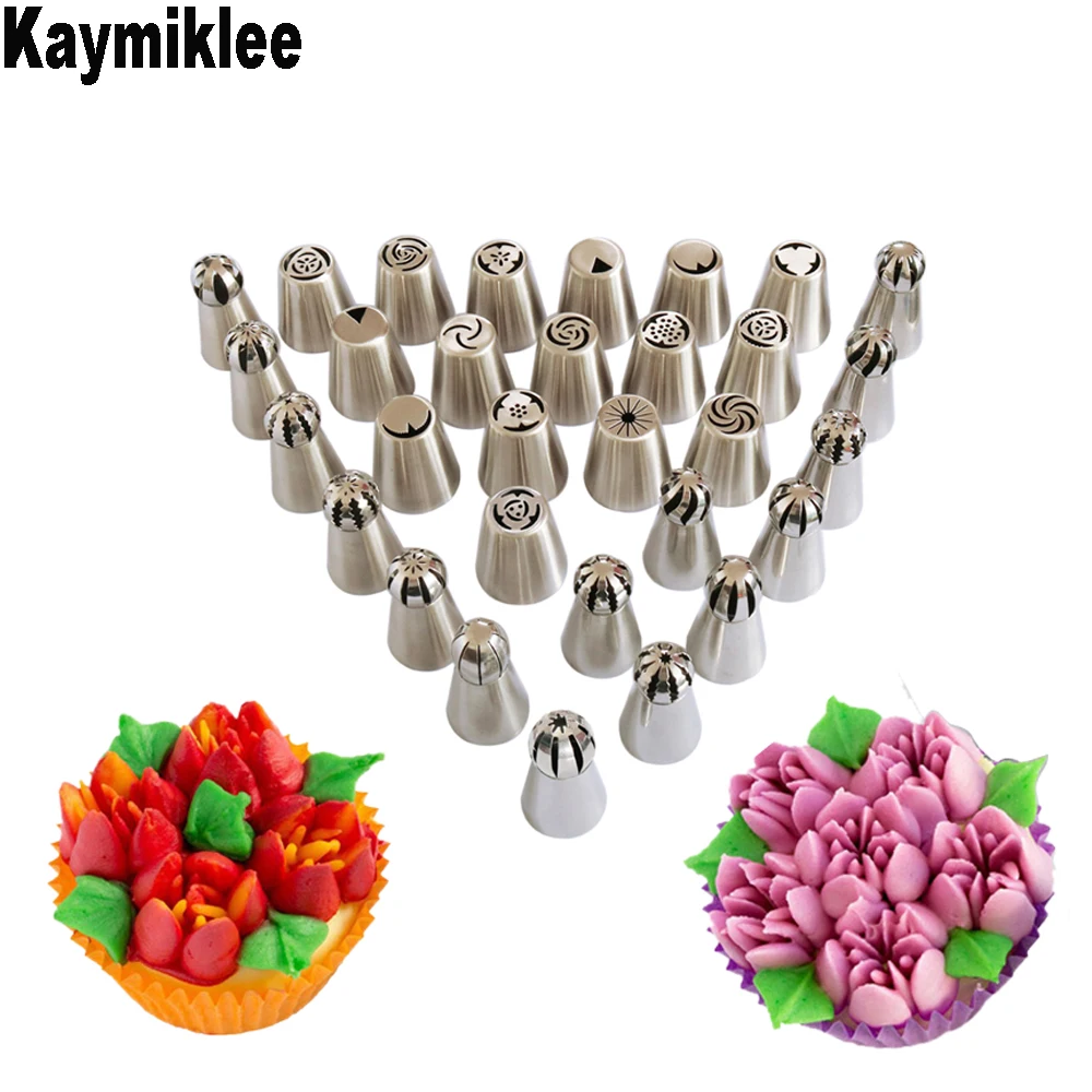 

Kaymiklee 31PCS/SE Icing Nozzle Pastry Nozzles Decorating Tools Cake Tools Cake Decorating Nozzles Cake Decorating Set CS141