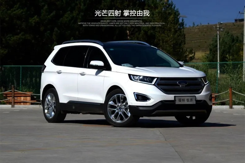 D-YL автомобильный Стайлинг для Ford Edge фары край светодиодный фары DRL дневные ходовые огни Bi-Xenon HID