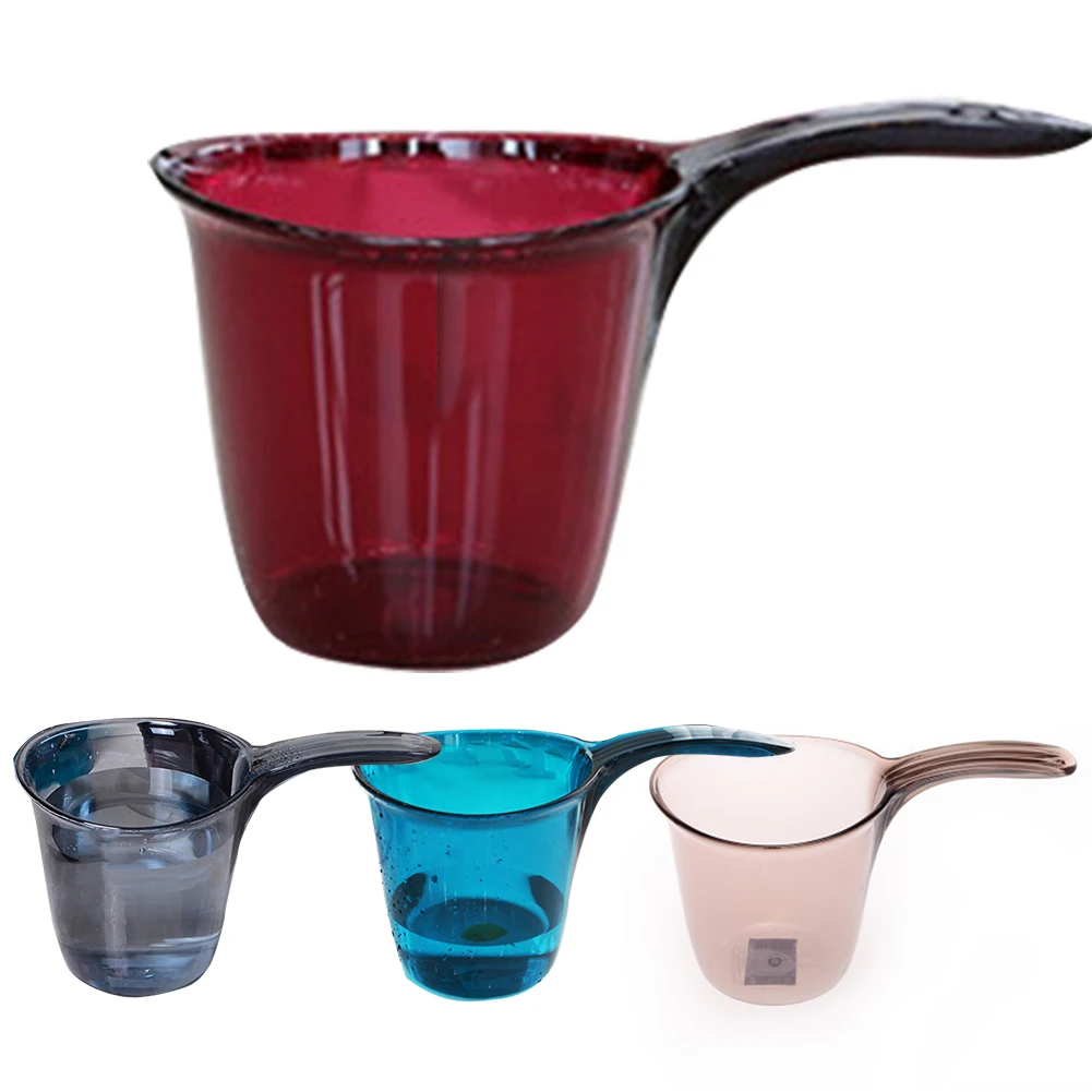 Safe Thickened Kitchen Washing Water Scoop Lightweight Shampoo Cup Solid Baby Bath Durable Cooking Clear Cleaning Long Handle | Дом и сад