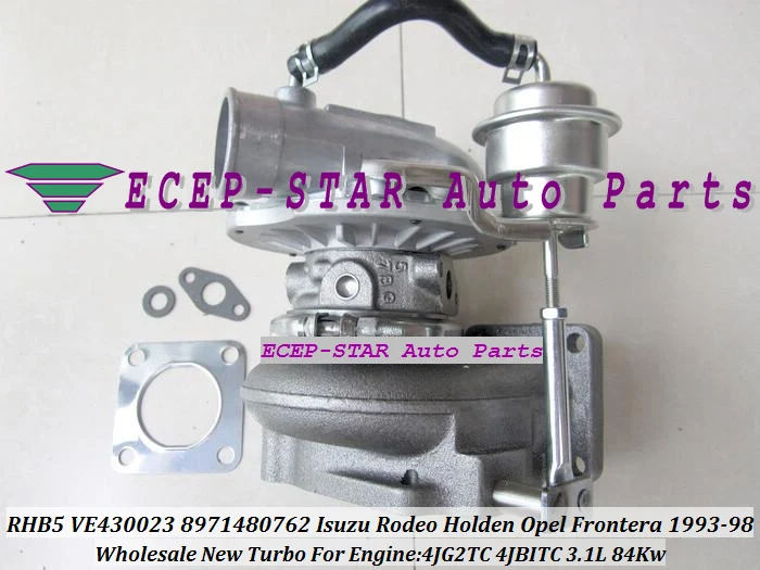 Бесплатная доставка RHF5 VI95 8971480762 турбо для ISUZU Holden Rodeo Trooper Opel Frontera 4JB1 4JB1TC 2.8L 4JG2TC 4JG2T