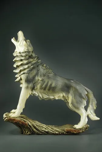 

Imitation Wood Wolf Handmade Crafts Home Furnishing Gift