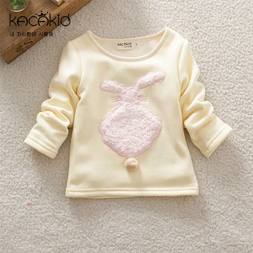 Kacakid новые милые рубашки для маленьких девочек детская плотная футболка с