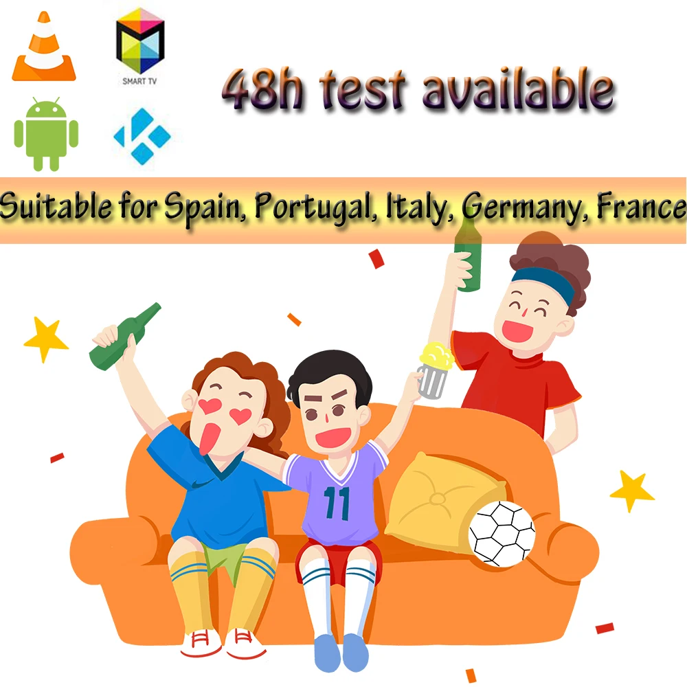 Экран FHD с Испания Live IP ТВ Португалия Франция Германия 1 год IPTV испанский подписки