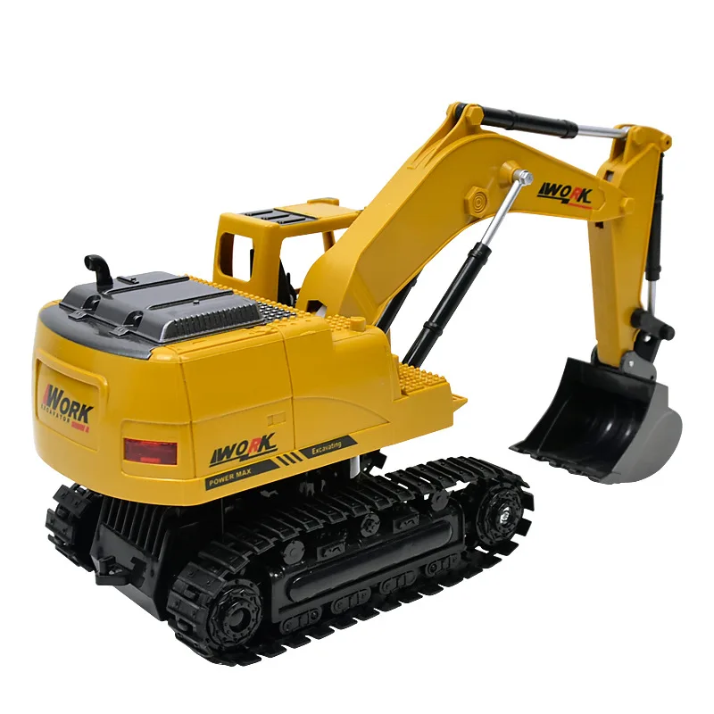8CH Моделирование RC экскаватор игрушки с музыкой и светильник детские мальчики