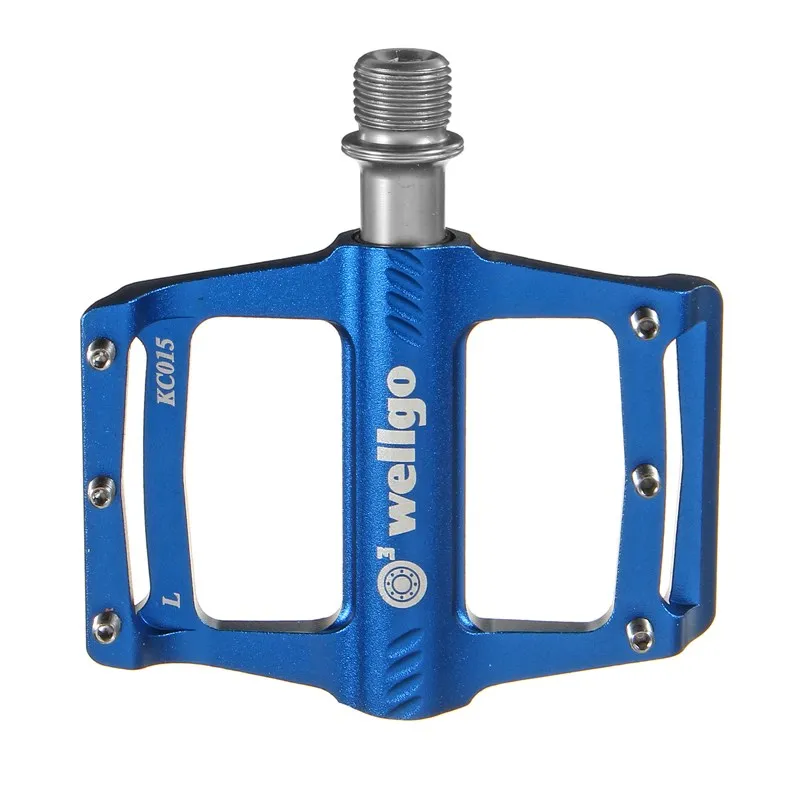 Синий Оригинальные веллго KC015 алюминиевые ЧПУ MTB велосипедные Педали Спорт на открытом воздухе горный велосипед Сверхлегкий подшипник педаль детали велосипеда 3 вида цветов - Цвет: Синий