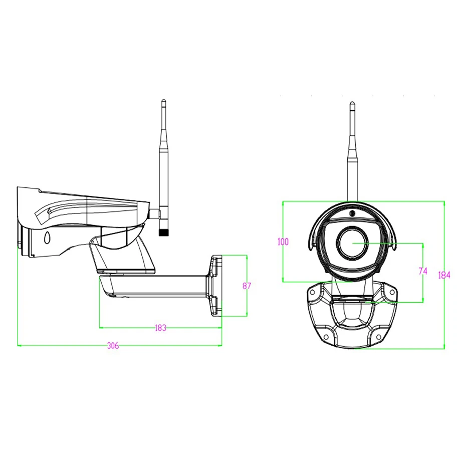 Stardot 1080P Wifi ip камера беспроводная водонепроницаемая наружная 2mp Bullet 5X Zoom IR Cut