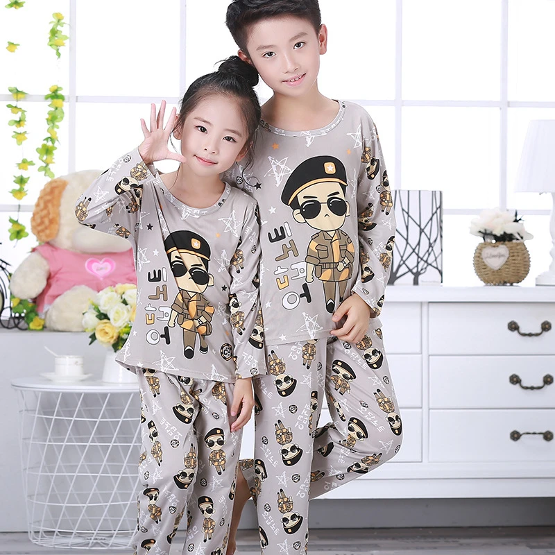 Детская Пижама с Микки для мальчика пижама длинными рукавами комплект одежды
