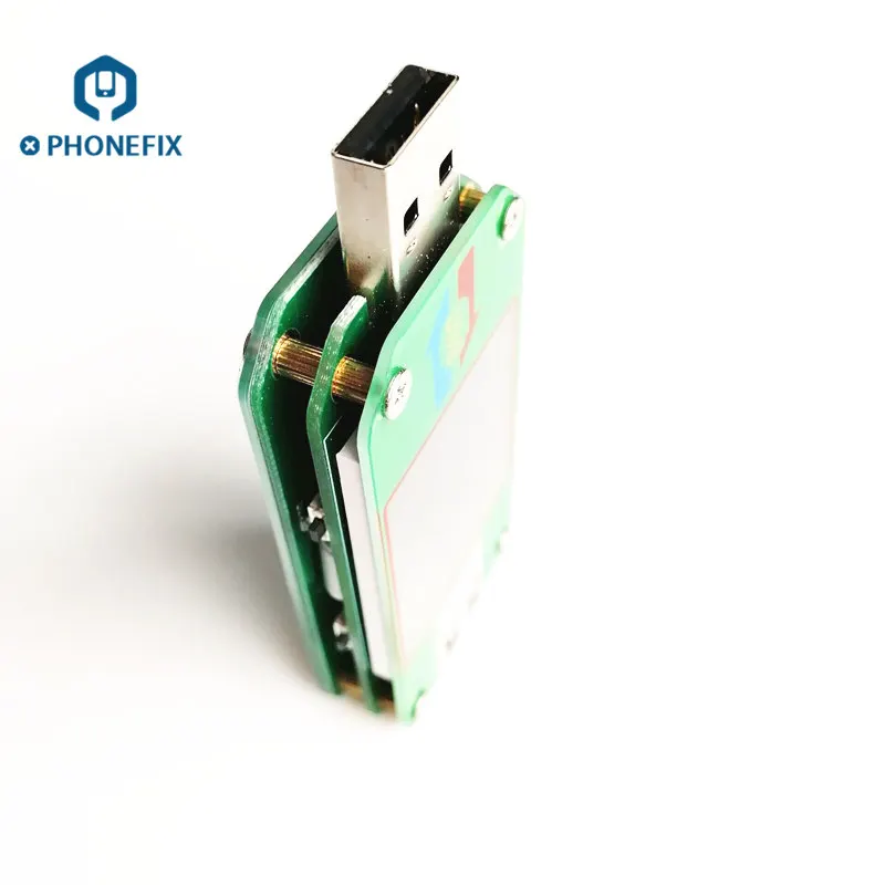 PHONEFIX UM24 UM24C USB 2,0 цветной ЖК-дисплей тестер напряжения тока Вольтметр заряда батареи измерения сопротивления кабеля