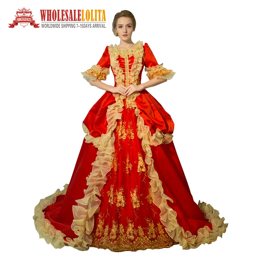 Лидер продаж готическое викторианское женское бальное платье Рококо элегантное