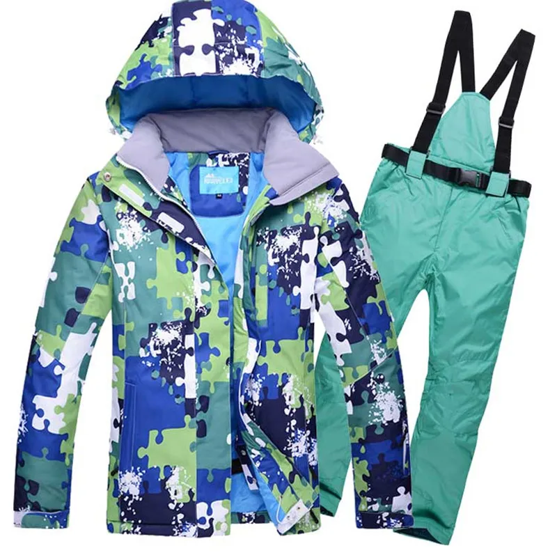 Мужской лыжный костюм ветрозащитная водонепроницаемая Спортивная одежда для