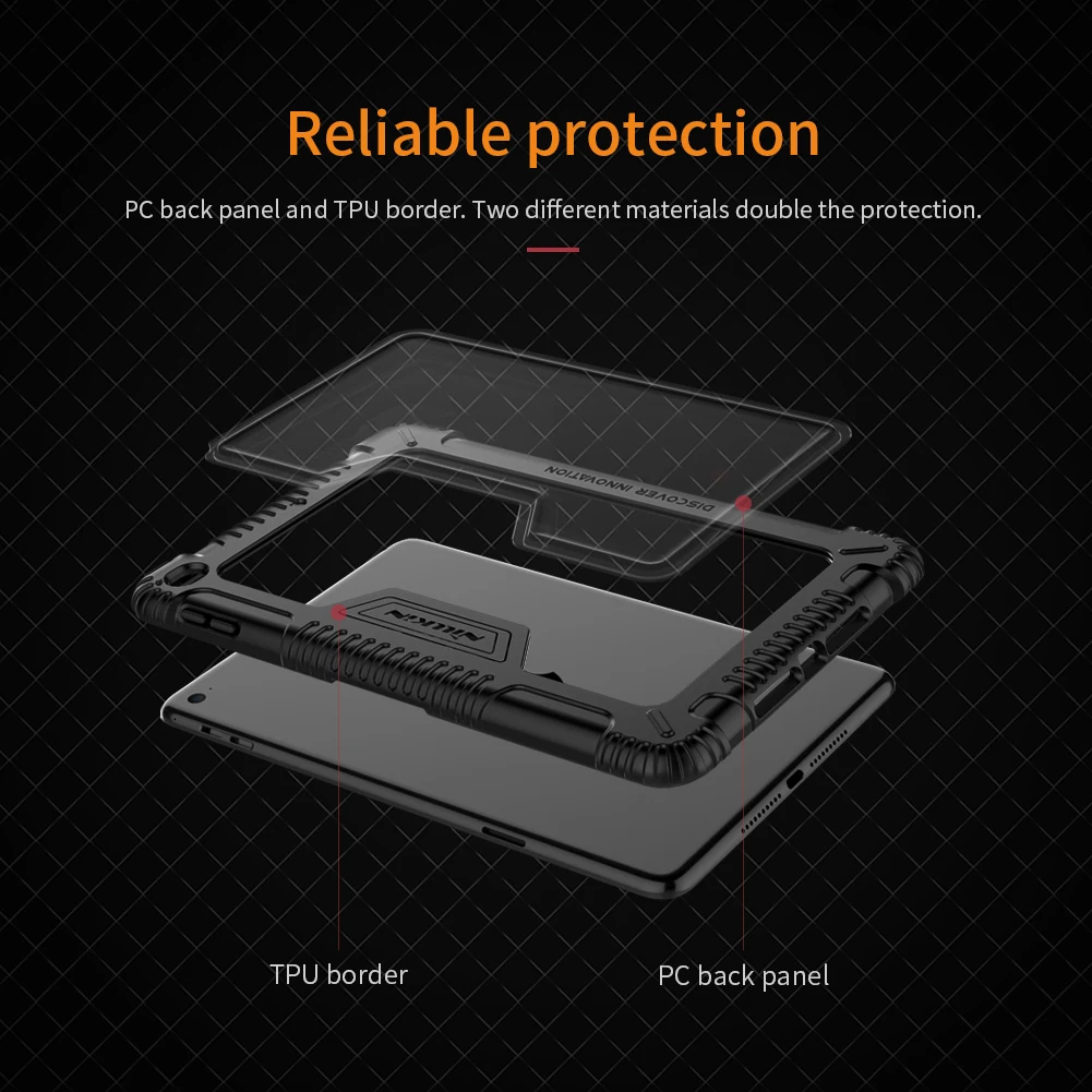 

for iPad Mini 2019 Case Nillkin All Around Bumper Flip Leather Case with Apple Pencil Holder for Apple iPad Mini 4 Back Cover