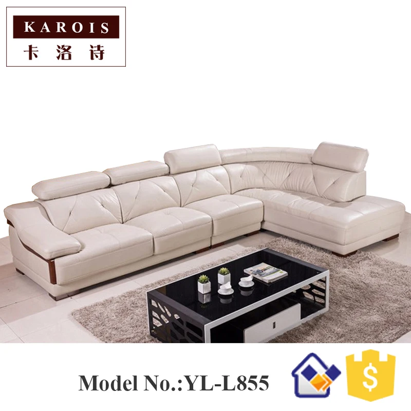 2016 новый стиль современный удобный чистый кожаный диван bad L855 poltronas набор