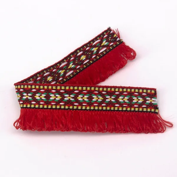 5 лет плетеная тесьма красная кисточка бахрома отделка вышивка аппликация