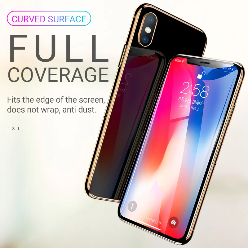 hoco закаленное стекло для iPhone 11 Pro Max X Xr Xs протектор экрана телефона полное