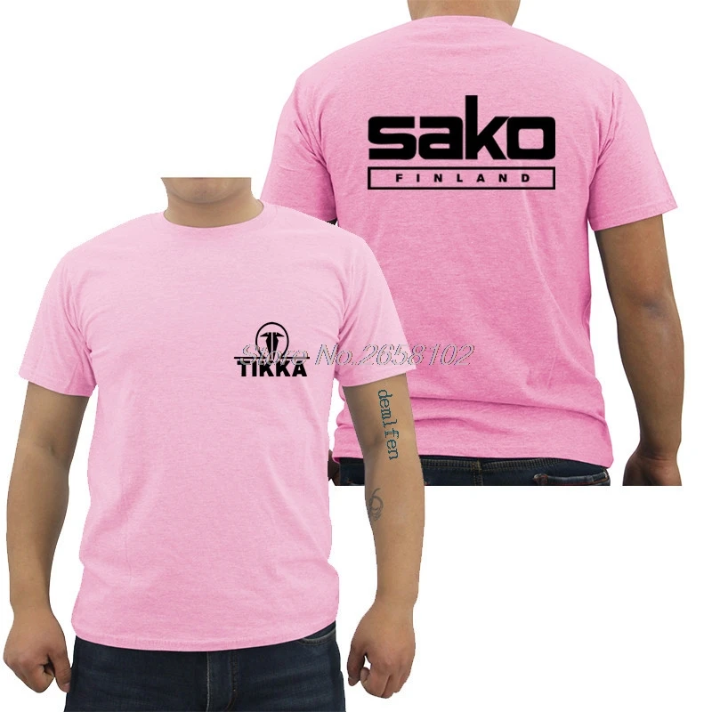 Лидер продаж модная Мужская хлопковая футболка новинка Tikka By Sako Finland с логотипом