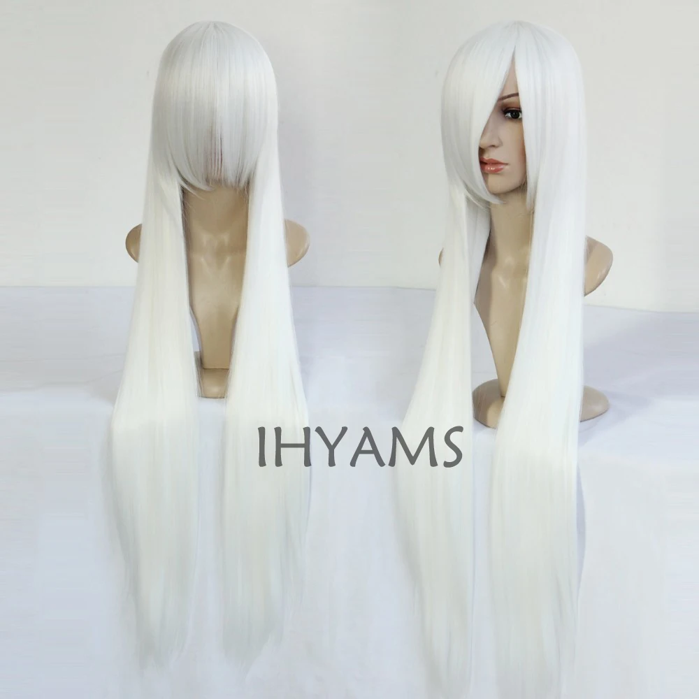Парик для косплея Nurarihyon no Mag парик фестиваля вечерние шоу белый 100 см + шапочка