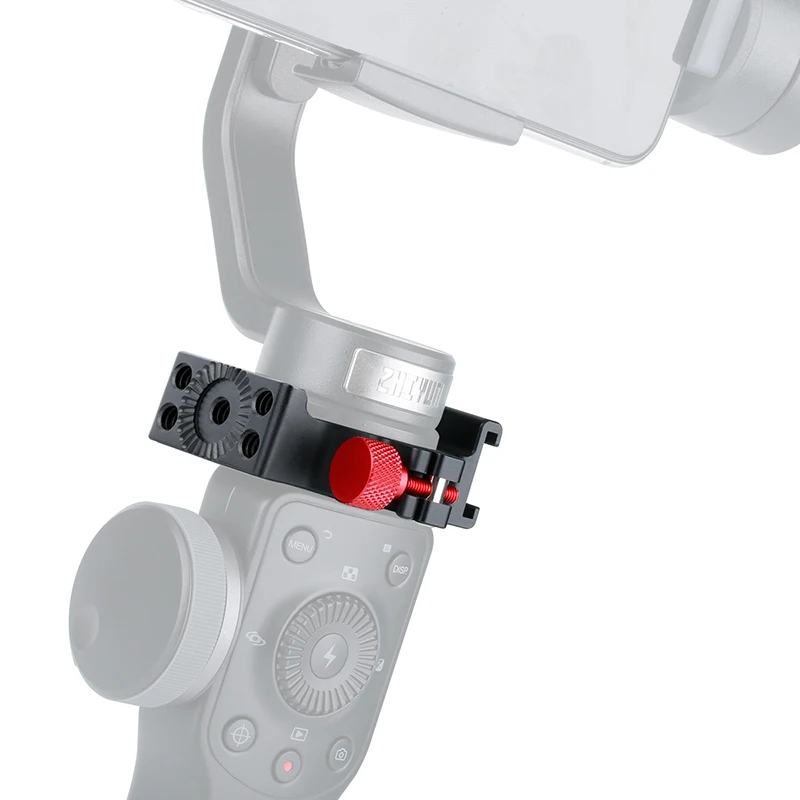 Zhiyun Smooth 4 аксессуары кольцевой держатель зажим w Холодный башмак для микрофона светодиодный светильник для видео монитор для мобильных видеокамер